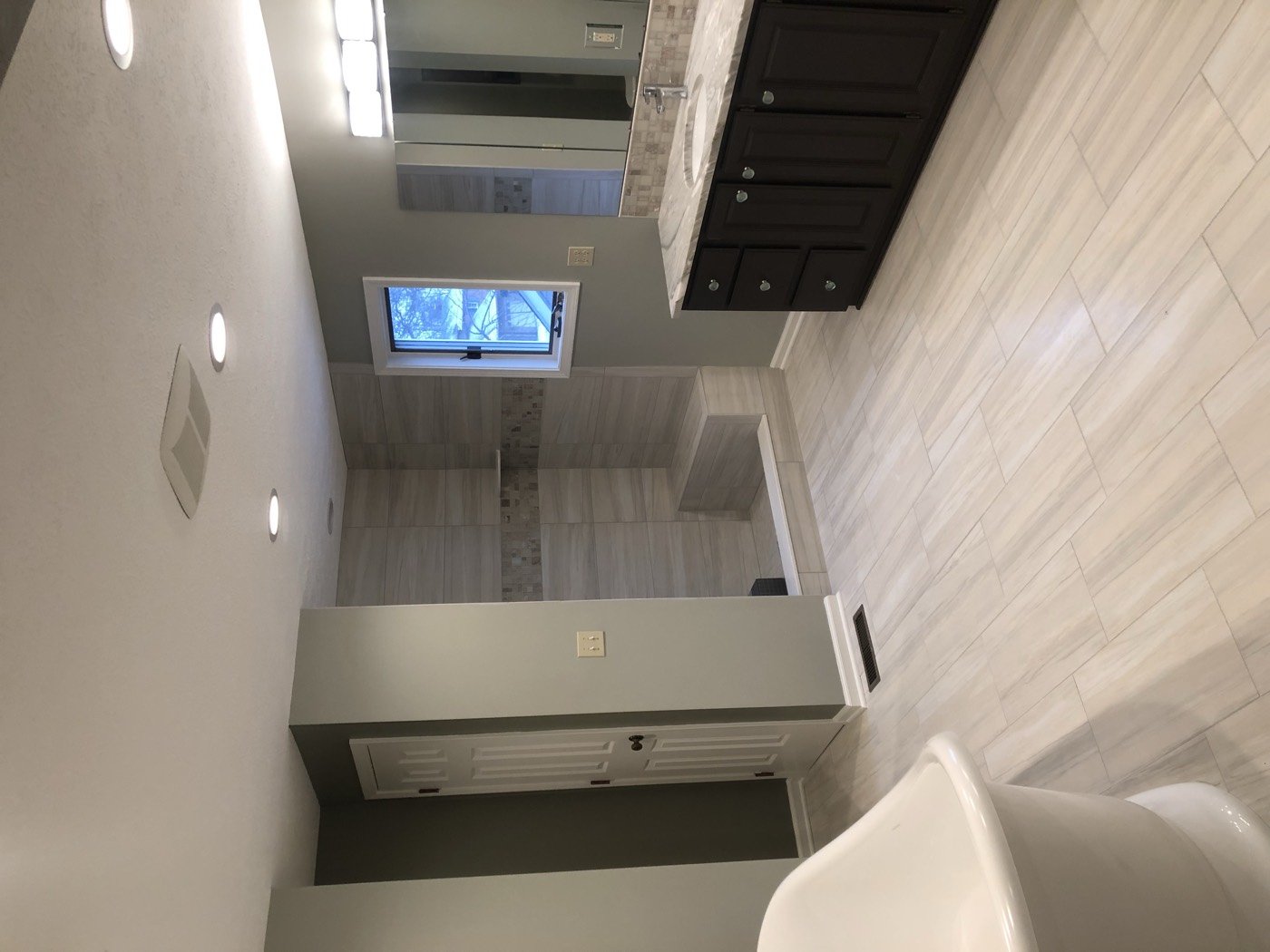 Custom bathroom with tile